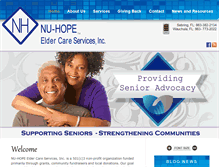Tablet Screenshot of nuhopeeldercare.com